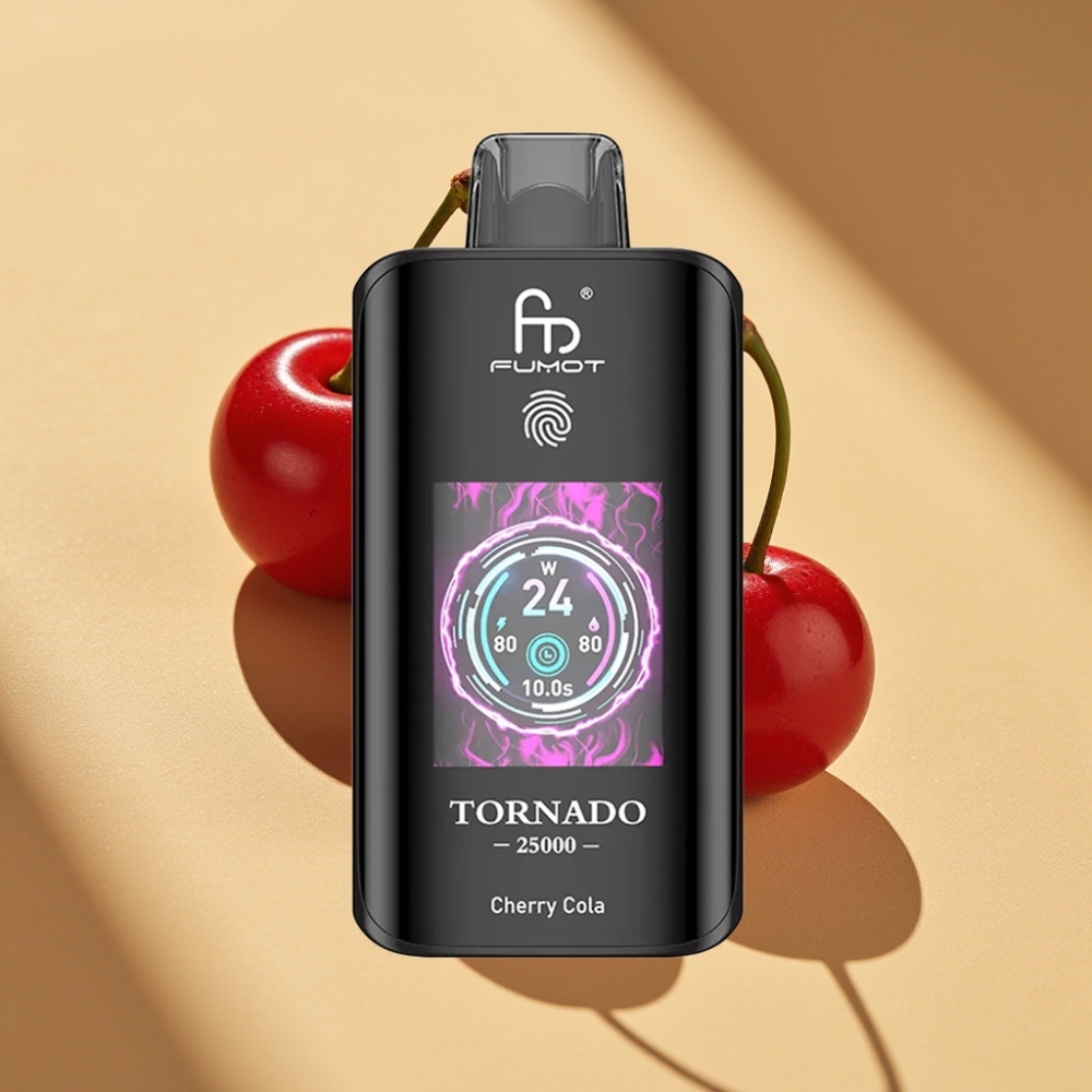 Fumot Tornado 25000 Puffs HD Screen 700mAh Rechargeable Cherry Cola Disposable Vape