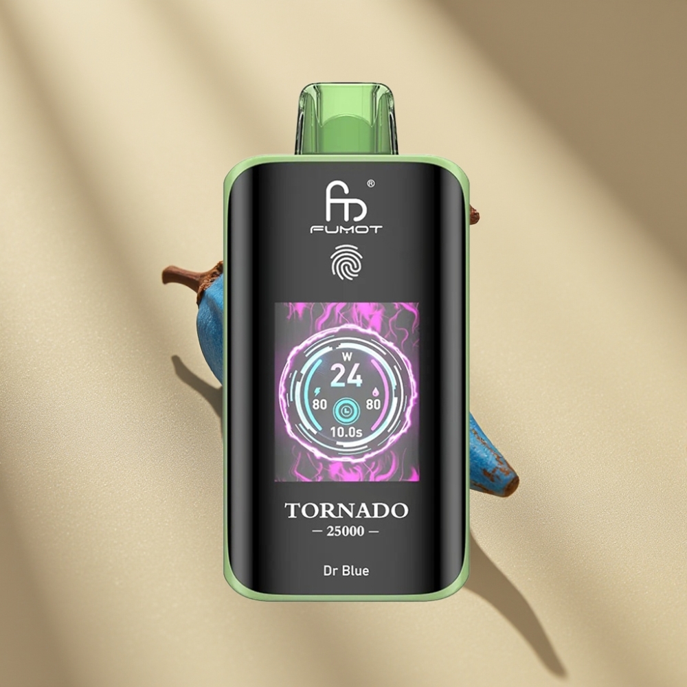 Fumot Tornado 25000 Puffs HD Screen 700mAh Rechargeable Dr Blue