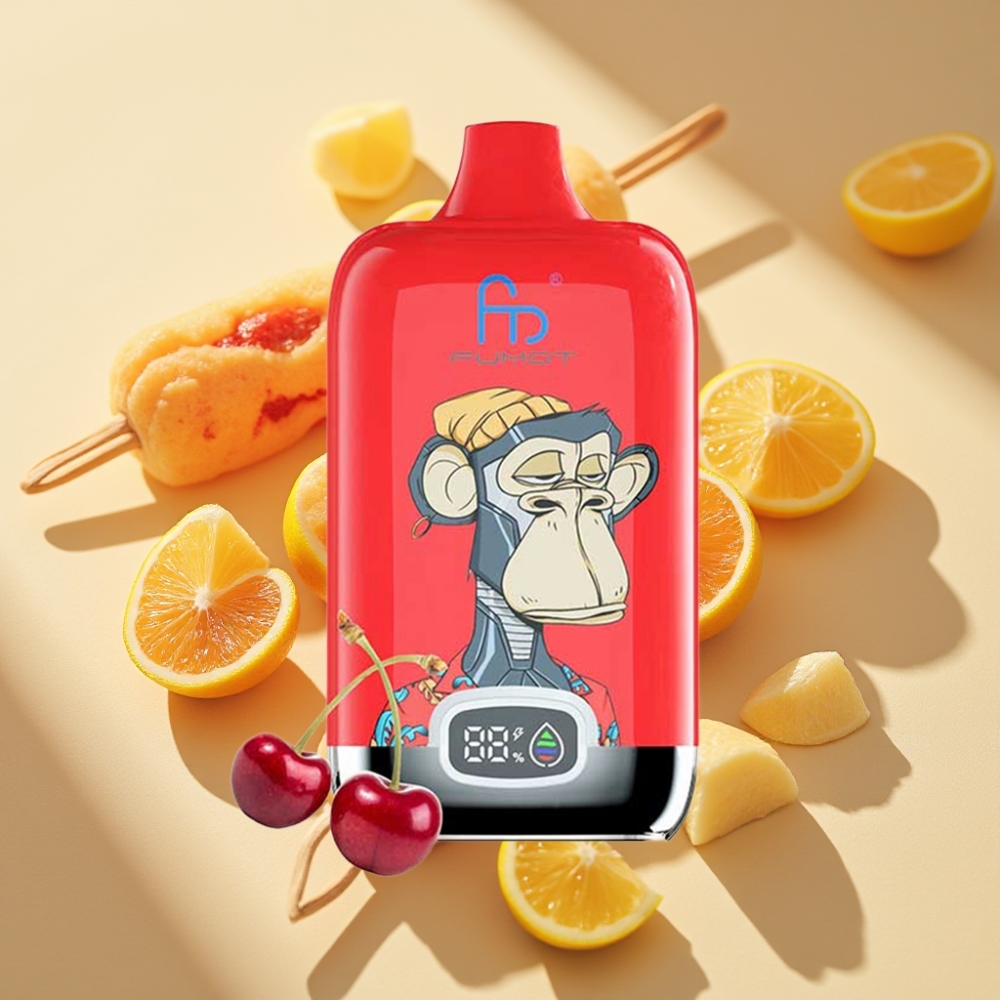 Fumot Tornado Digital Box 12000 Puffs 20ml Ice Pop Disposable Vape Mesh Coil Type-C