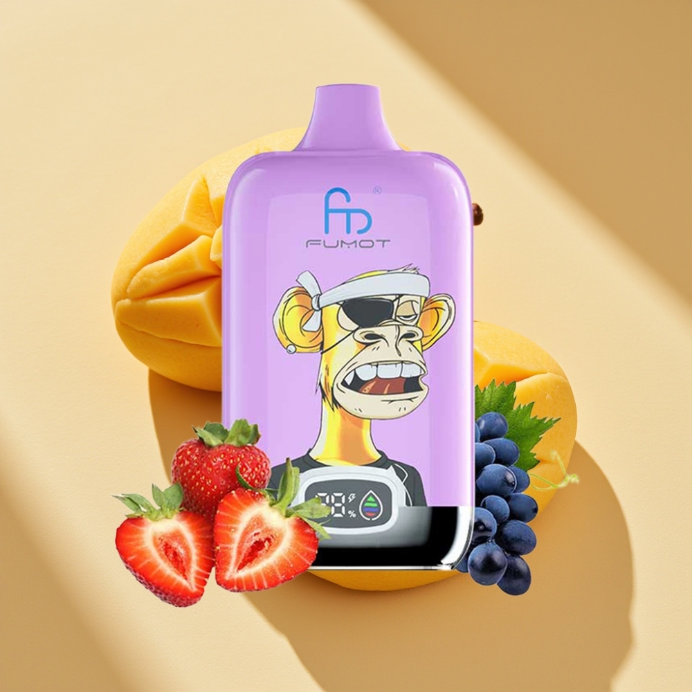 Fumot Tornado Digital Box 12000 Puffs 20ml Mango On Ice Mesh Coil Type-C