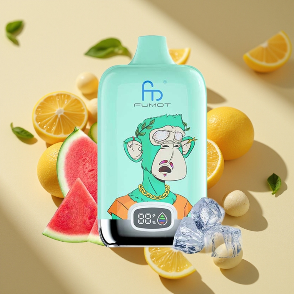Fumot Tornado Digital Box 12000 Puffs 20ml Mesh Cool Mint Disposable Vape