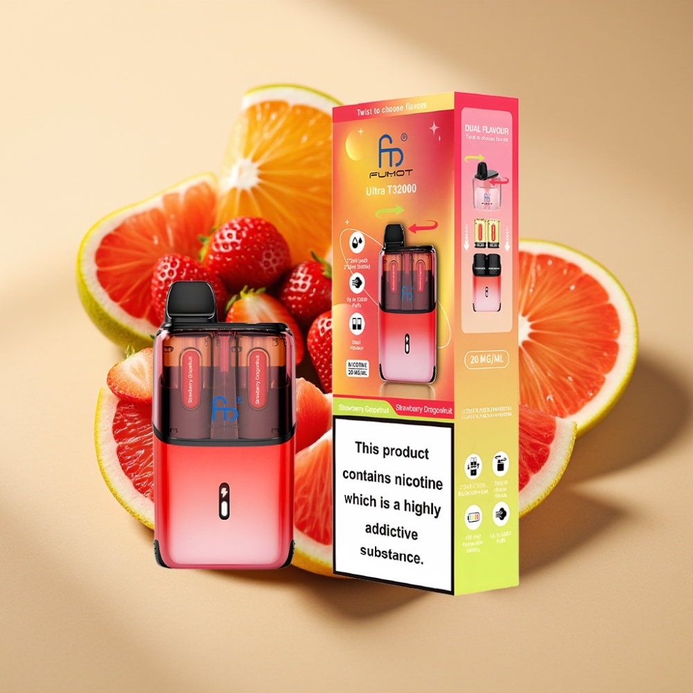 Fumot Ultra T32000 32000 Puffs 800mAh 24ml Type-C 20mg Strawberry Grapefruit Dragonfruit