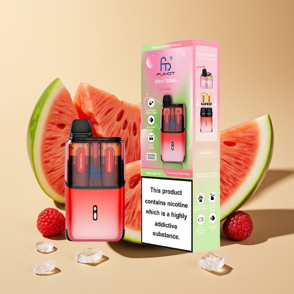 Fumot Ultra T32000 32000 Puffs 800mAh 24ml Type-C Watermelon Ice - Raspberry Watermelon