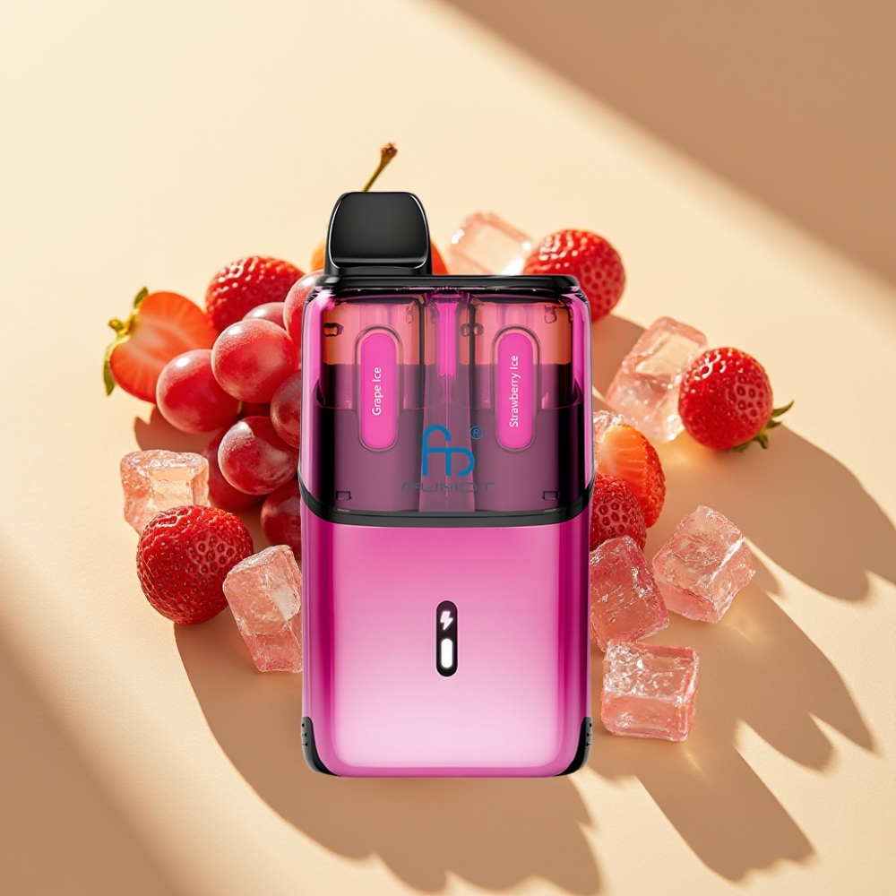 Fumot Ultra T32000 Disposable Vape 32000 Puffs 800mAh 24ml Grape Ice - Strawberry Ice