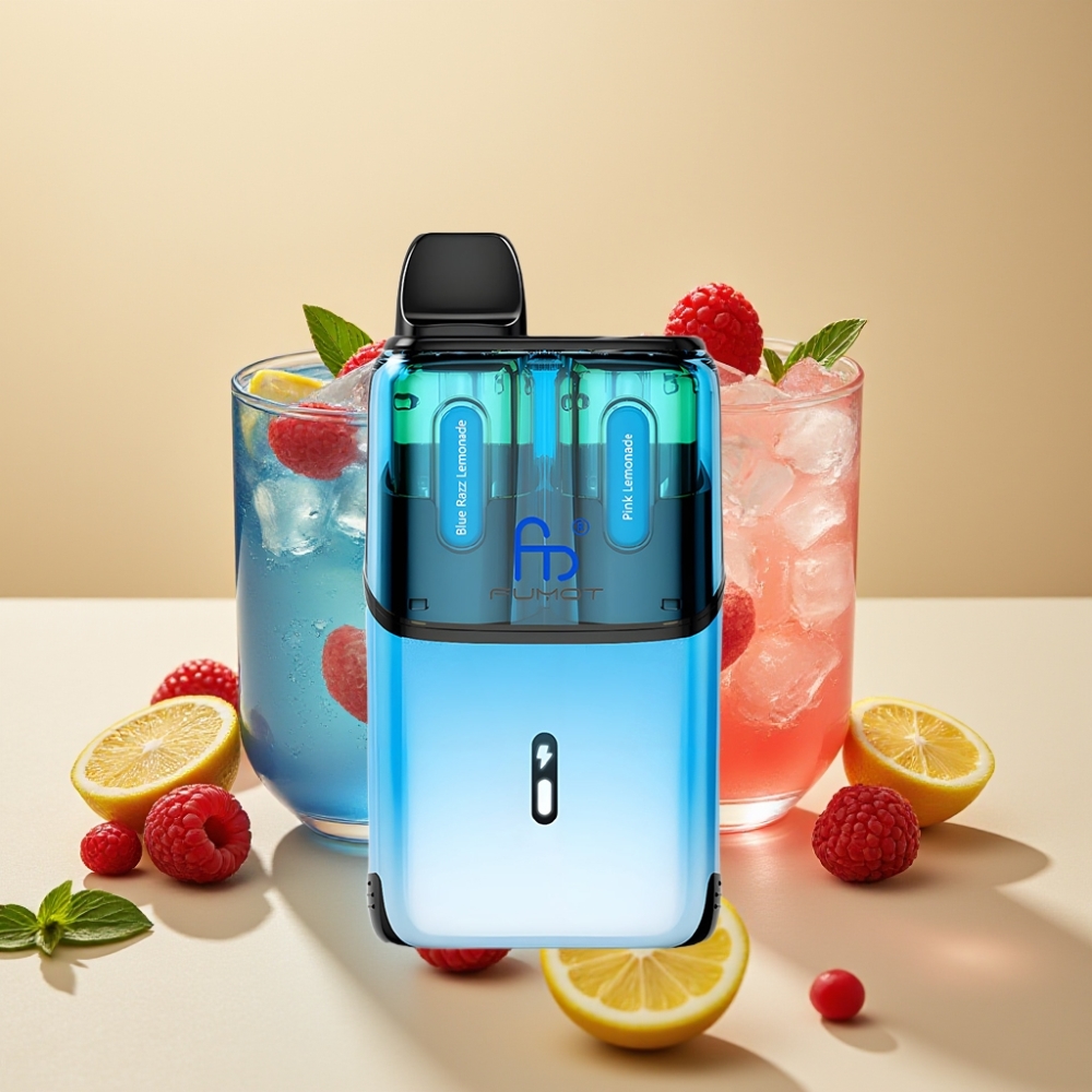 Fumot Ultra T32000 Disposable Vape 32000 Puffs 800mAh 24ml Type-C Blue Razz Lemonade - Pink Lemonade