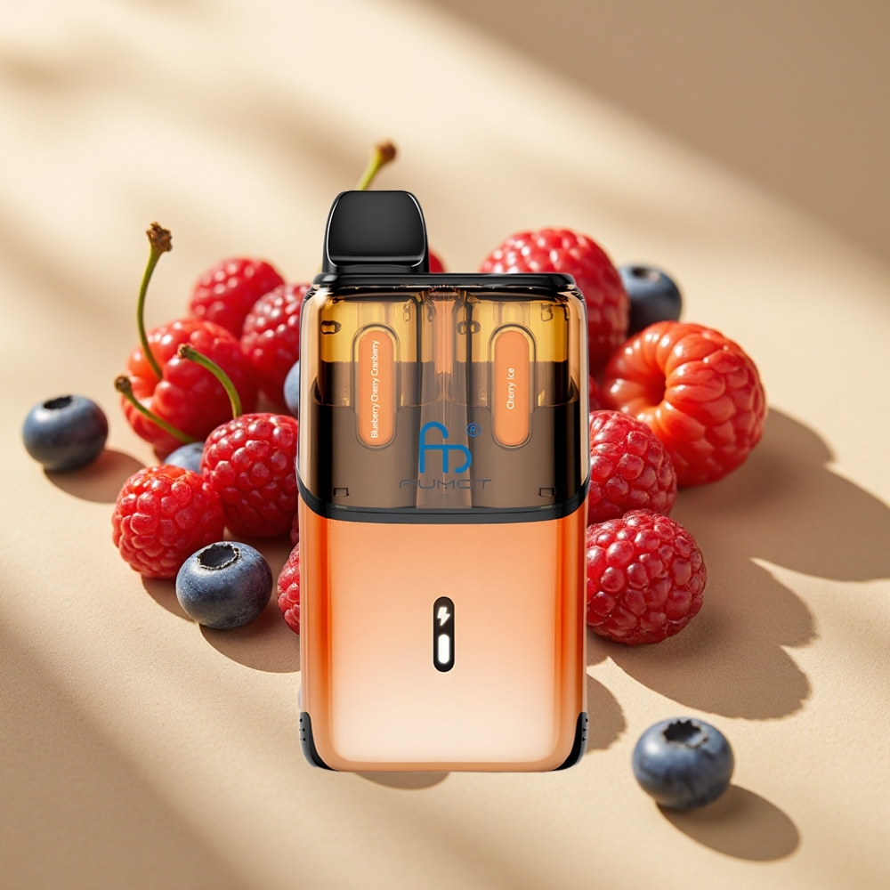 Fumot Ultra T32000 Disposable Vape 32000 Puffs 800mAh 24ml Type-C Blueberry Cherry Cranberry - Cherry Ice