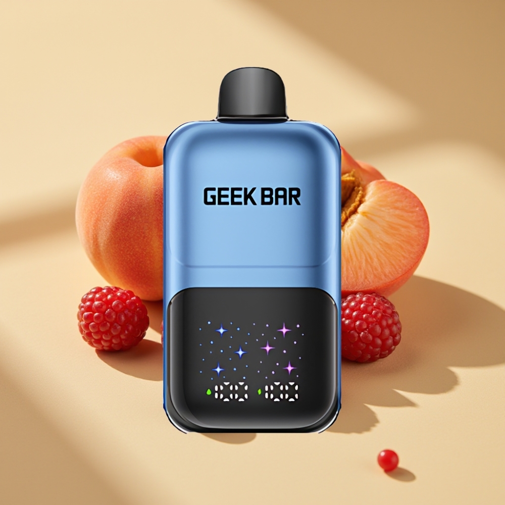 GEEK BAR 2GO 50000 Puffs 20mL Dual Tank Rechargeable Peach & Berries Disposable Vape Pen