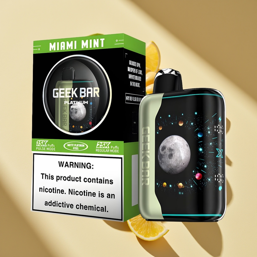 GEEK BAR Platinum Edition 25000 Puffs 20mL 2% Nicotine Miami Mint Disposable Vape