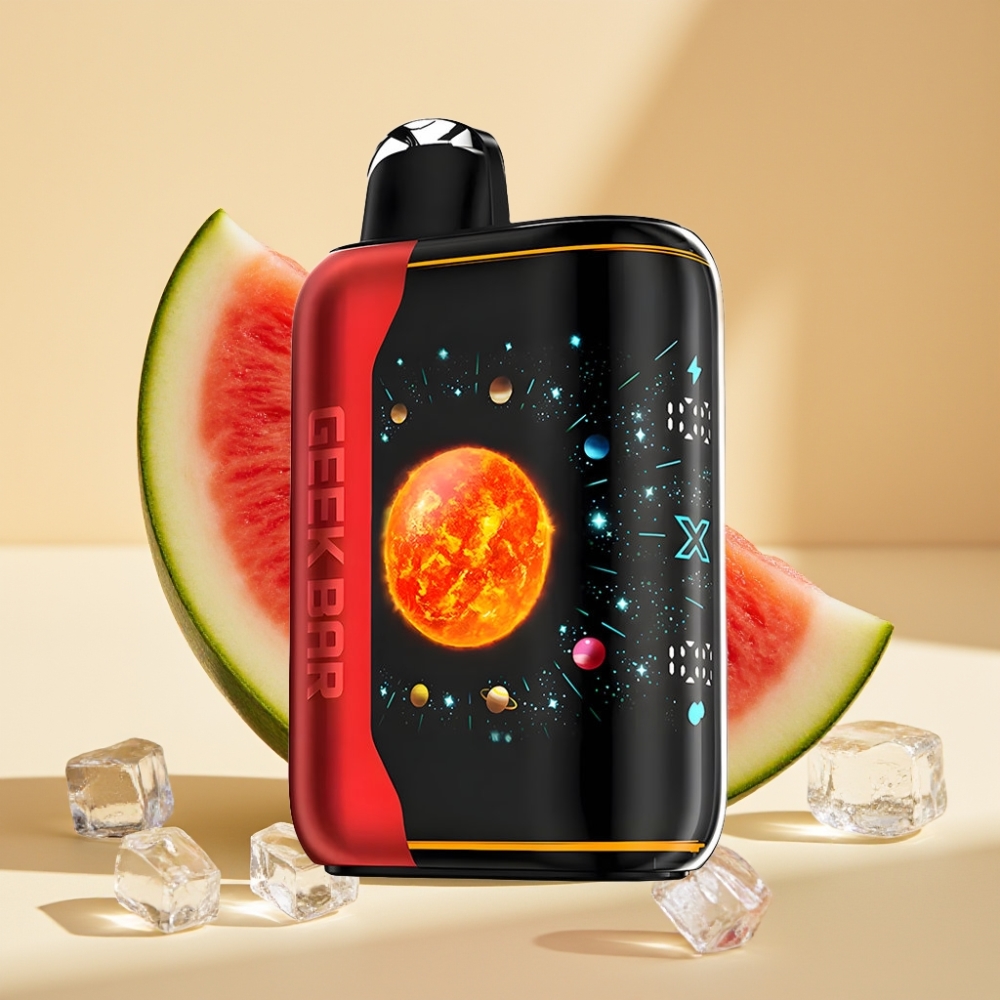 GEEK BAR Platinum Edition 25000 Puffs Disposable Vape Watermelon Ice 20mL 2% Nicotine Dual Mesh Coil USB-C