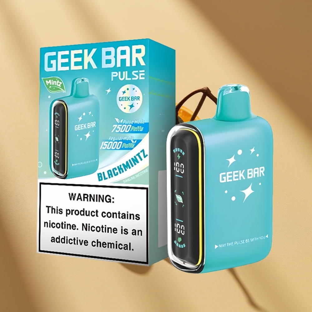 Geek Bar Pulse 15000 Puffs 16ML 5% Nicotine Mintz USB-C Adjustable Airflow