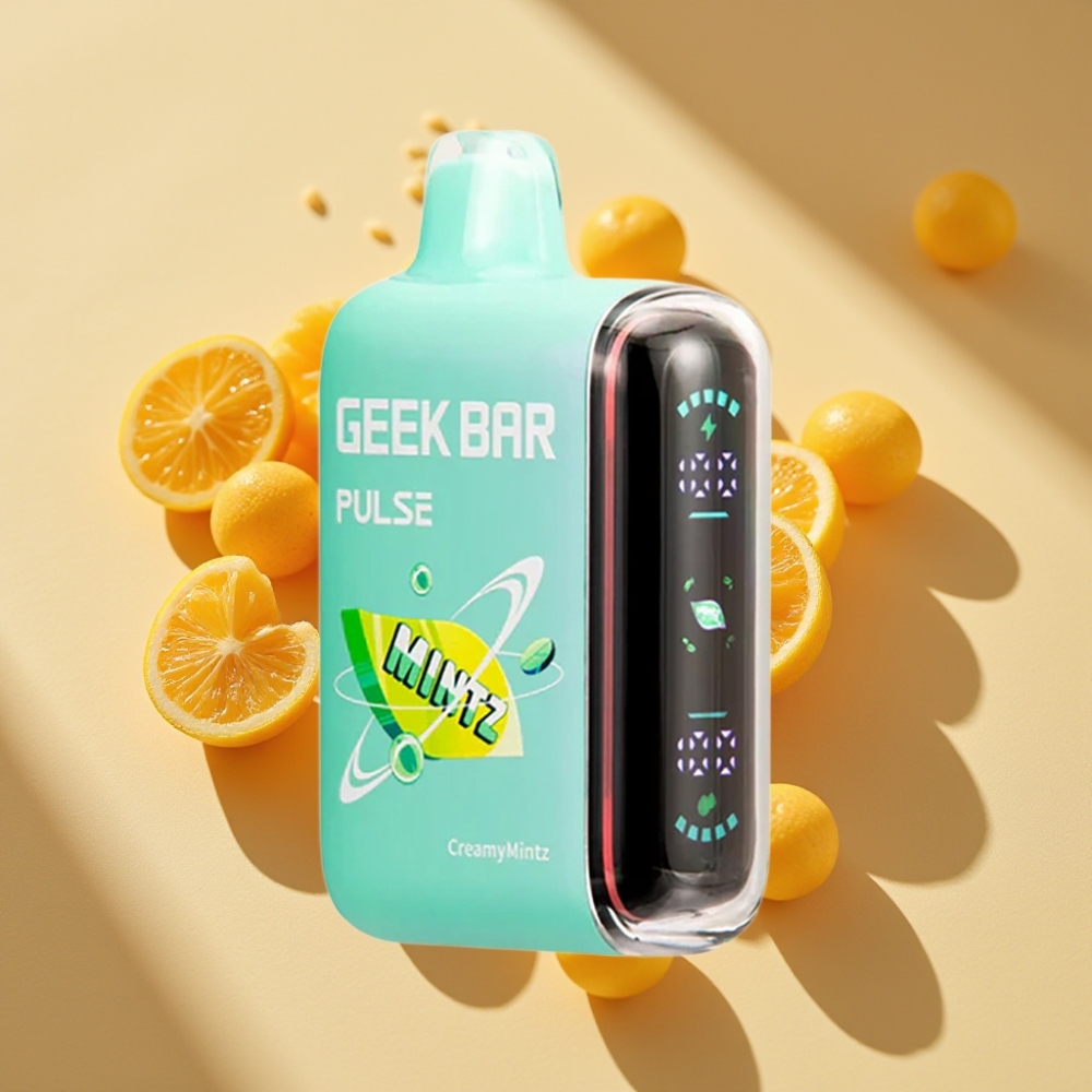 Geek Bar Pulse 15000 Puffs 16ML 5% Nicotine Mintz USB-C Adjustable Airflow