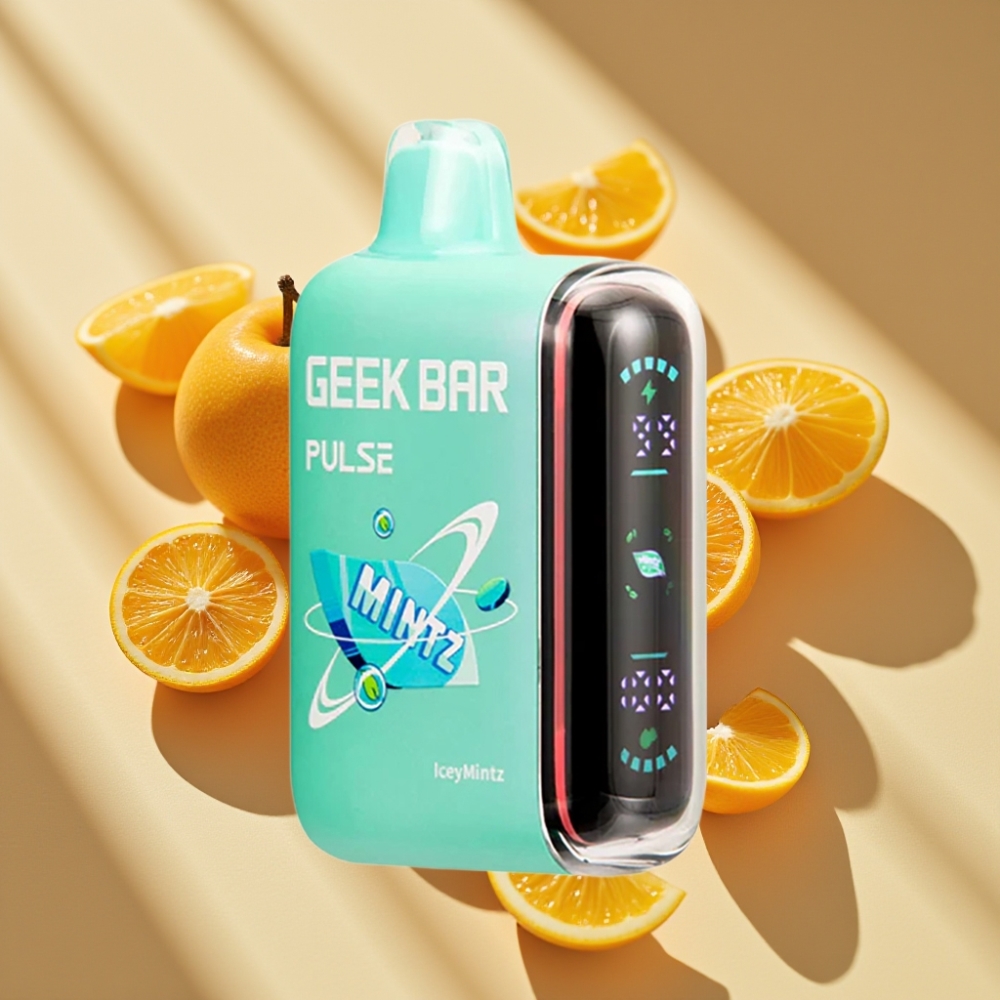 Geek Bar Pulse 15000 Puffs 16ML 5% Nicotine Mintz USB-C Adjustable Airflow