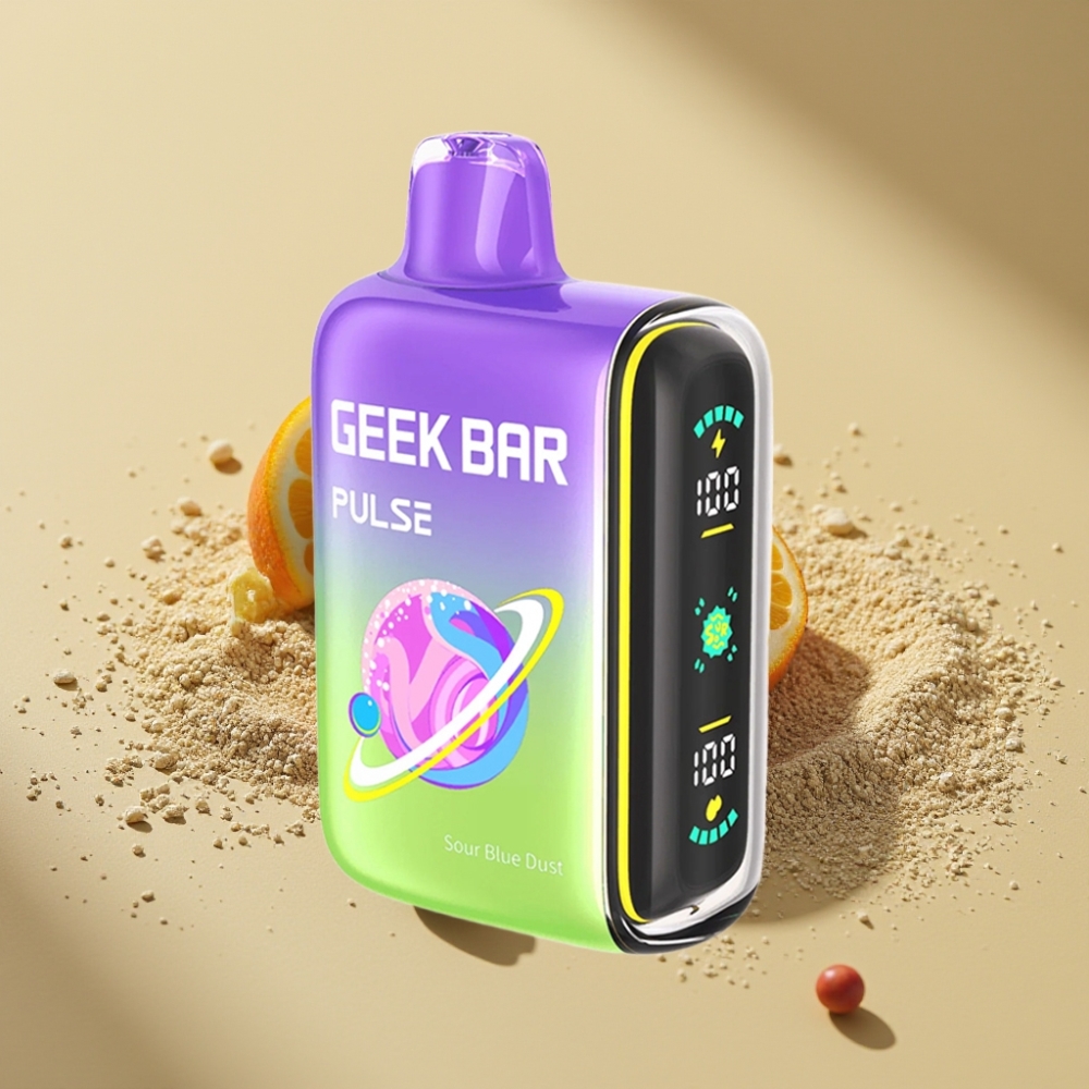 Geek Bar Pulse 15000 Puffs 16ML 5% Nicotine Sour Edition USB-C 650mAh Adjustable Airflow