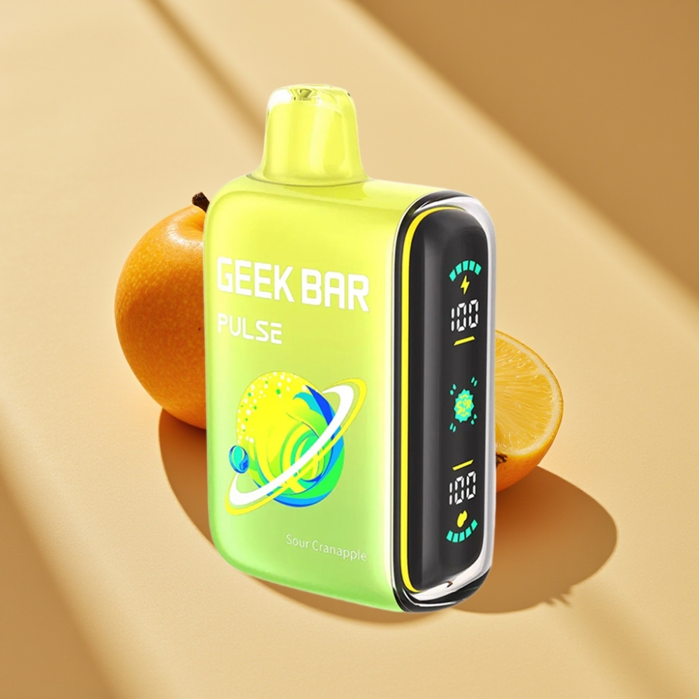 Geek Bar Pulse 15000 Puffs 16ML 5% Nicotine Sour Edition USB-C 650mAh Adjustable Airflow