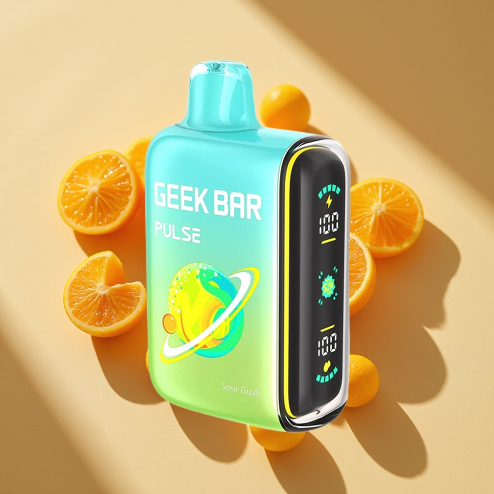 Geek Bar Pulse 15000 Puffs 16ML 5% Nicotine Sour Edition USB-C 650mAh Adjustable Airflow
