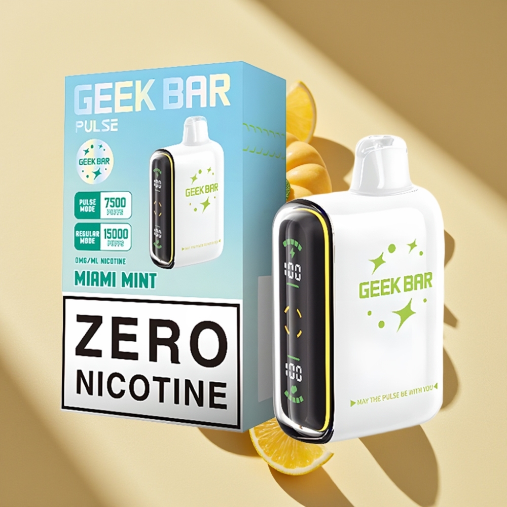 Geek Bar Pulse 15000 Puffs Disposable Vape 16ML 5% Nicotine USB-C 650mAh Adjustable Airflow