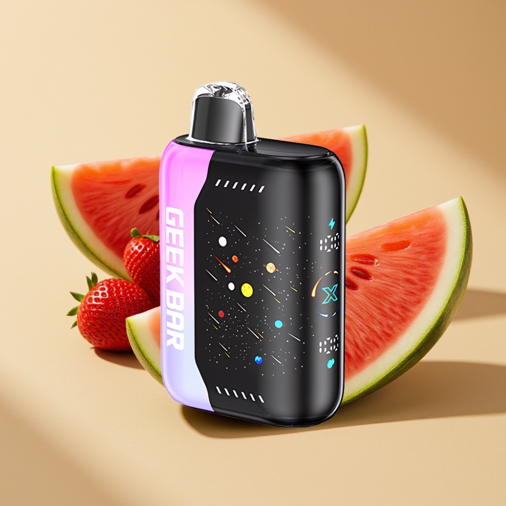 GEEK BAR Pulse X 42K Puffs Meteor Edition Strawberry Watermelon 820mAh Dual Mesh Coil