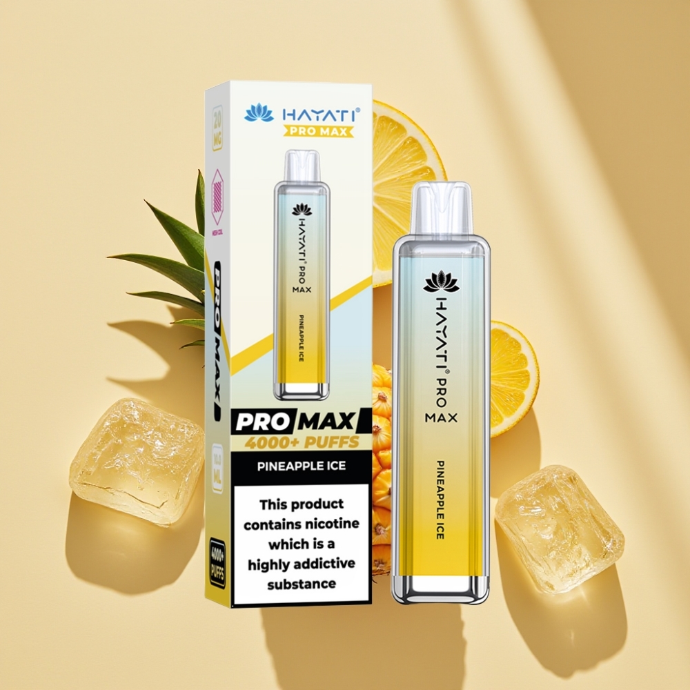 Hayati Pro Max 4000 Puffs 1400mAh Rechargeable Disposable Vape Pineapple Ice