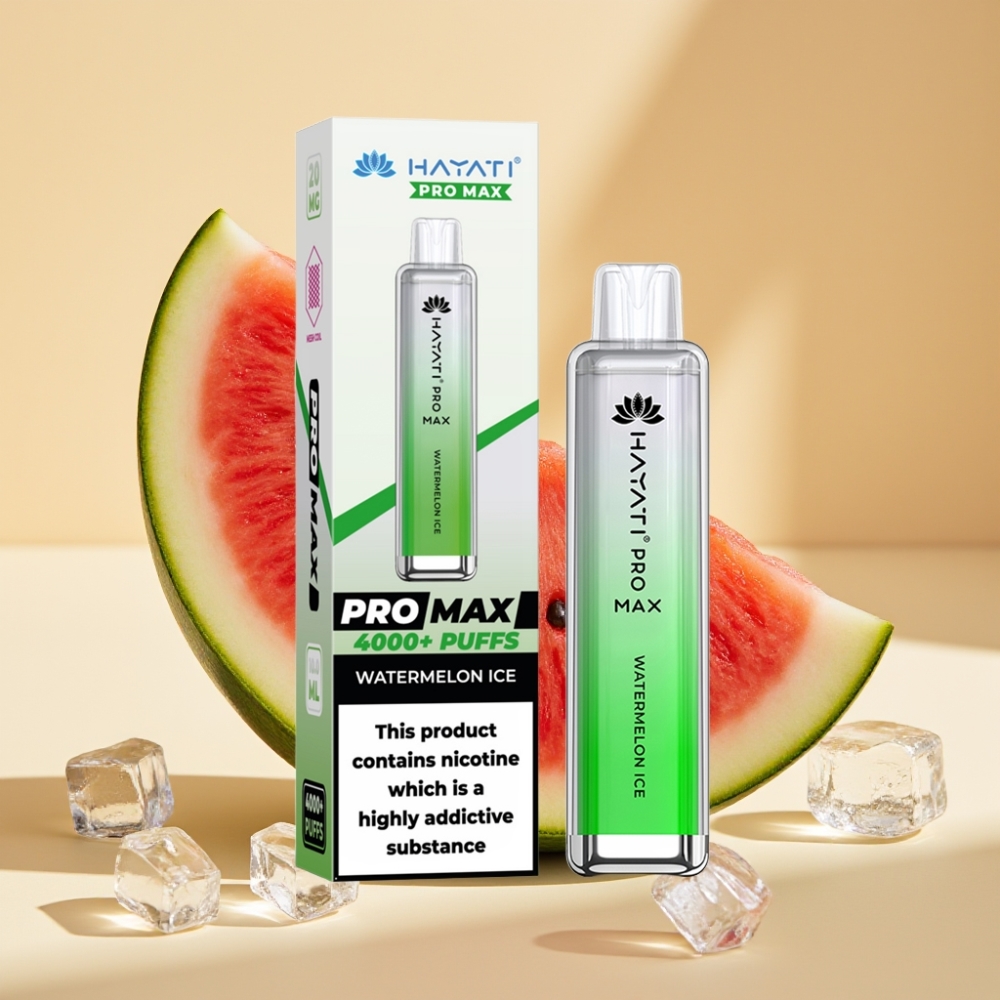 Hayati Pro Max 4000 Puffs 1400mAh Rechargeable Disposable Vape Watermelon Ice