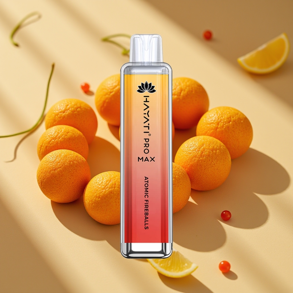 Hayati Pro Max 4000 Puffs Disposable Vape Atomic Fireballs 1400mAh Rechargeable Dual Mesh