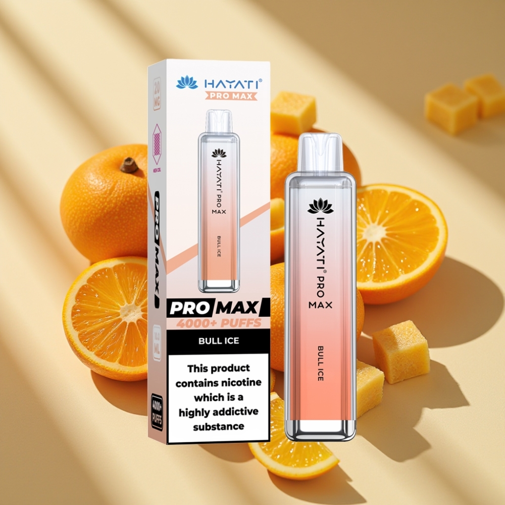 Hayati Pro Max 4000 Puffs Disposable Vape Bull Ice 2ml/10ml 1400mAh Dual Mesh