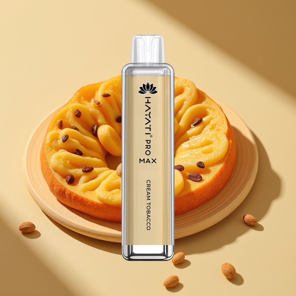 Hayati Pro Max 4000 Puffs Disposable Vape Cream Tobacco 2ml 1400mAh Rechargeable