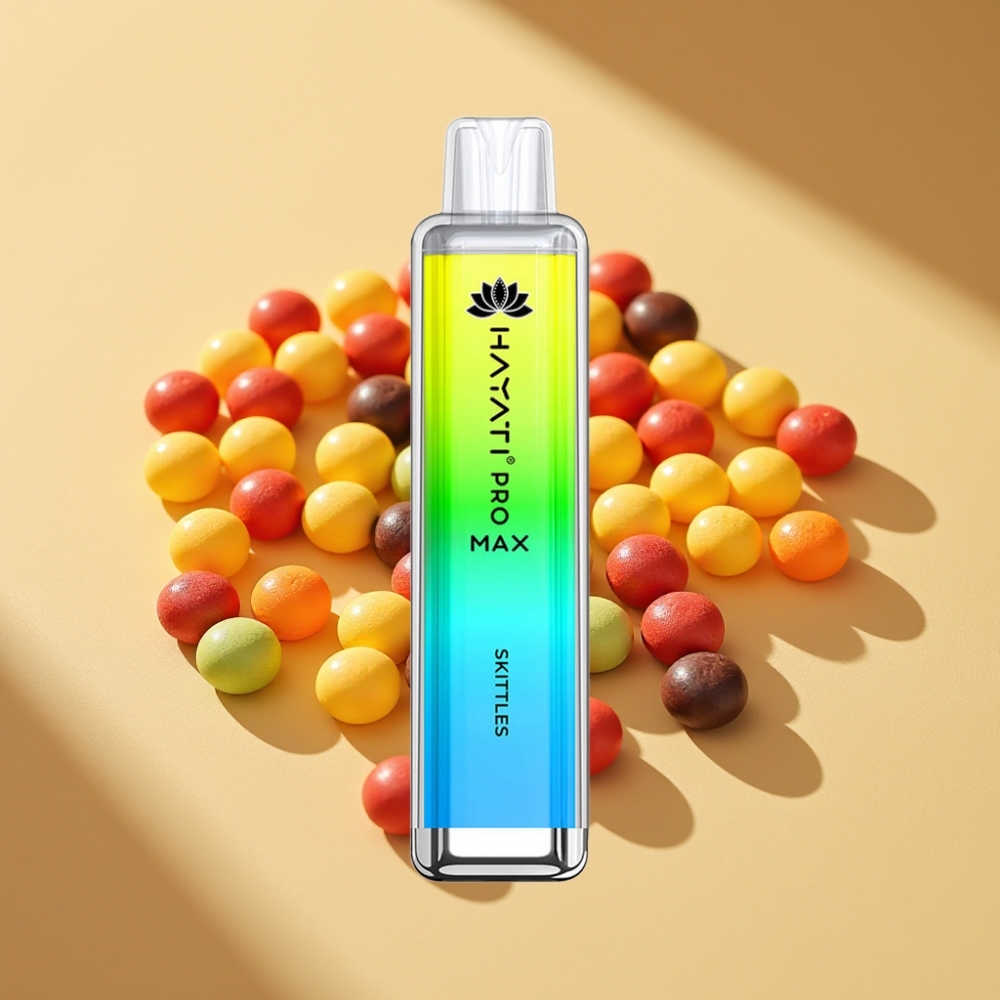 Hayati Pro Max 4000 Puffs Disposable Vape Skittles 2%/5% Nicotine 1400mAh Rechargeable