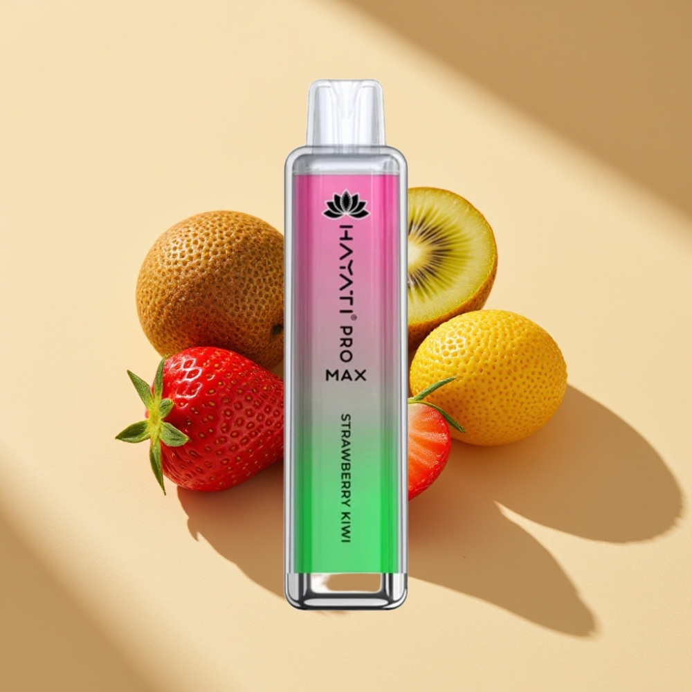 Hayati Pro Max 4000 Puffs Disposable Vape Strawberry Kiwi 2%/5% Nicotine 1400mAh Rechargeable