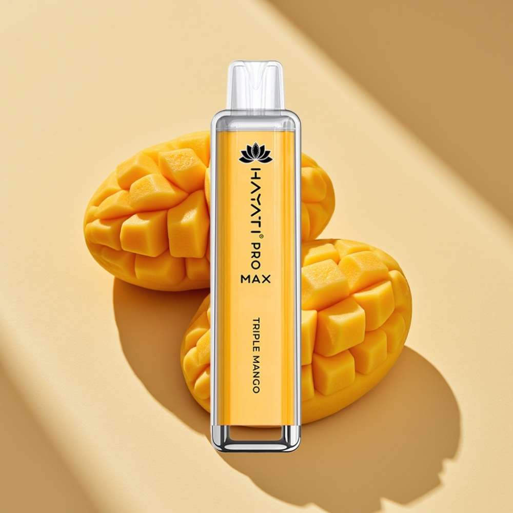 Hayati Pro Max 4000 Puffs Disposable Vape Triple Mango 5% Nicotine 1400mAh Rechargeable