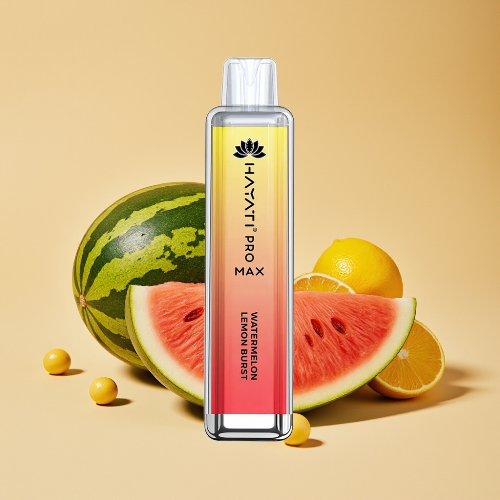 Hayati Pro Max 4000 Puffs Disposable Vape Watermelon Lemon Burst 5% 1400mAh Rechargeable