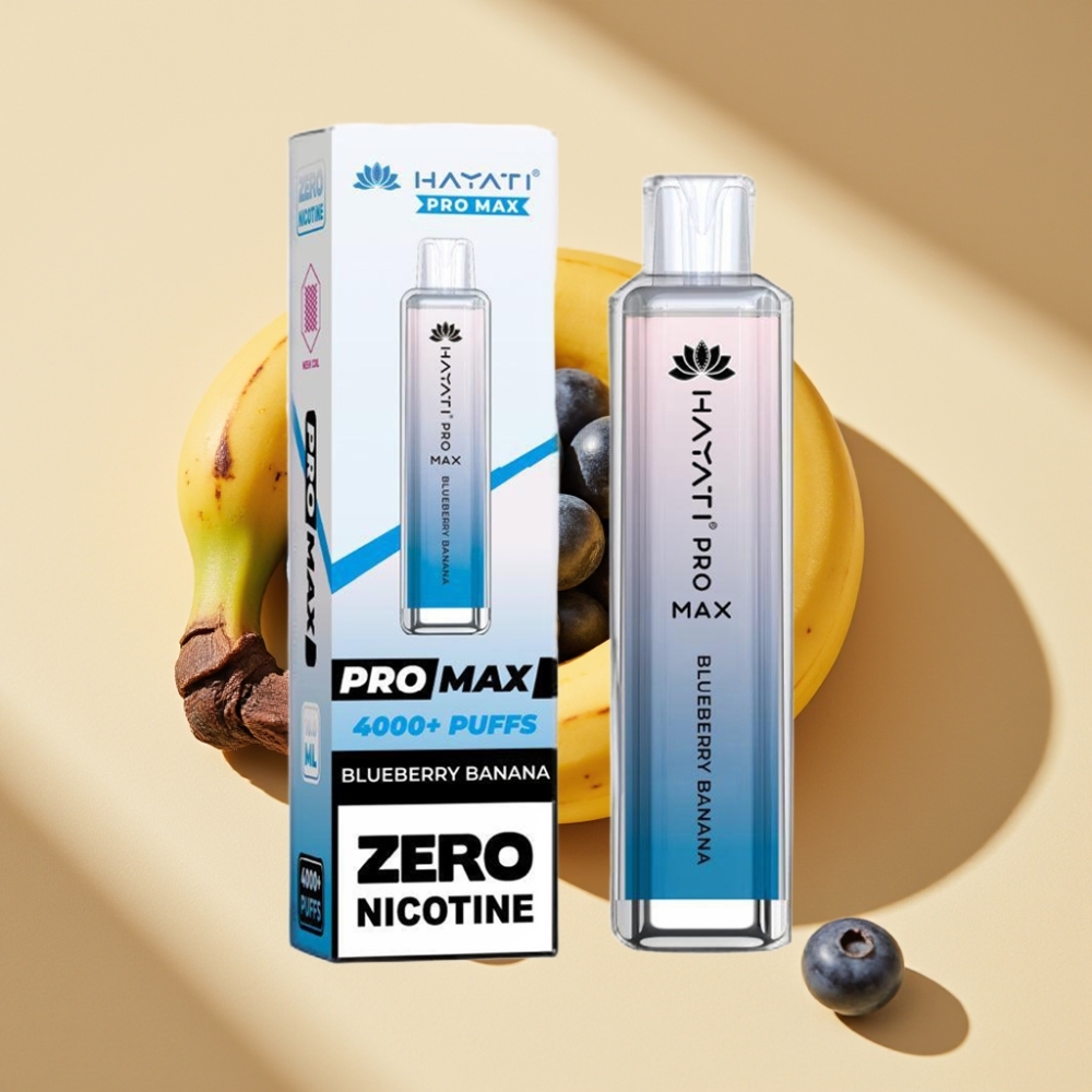Hayati Pro Max 4000 Puffs Dual Mesh Rechargeable Disposable Vape Blueberry Banana