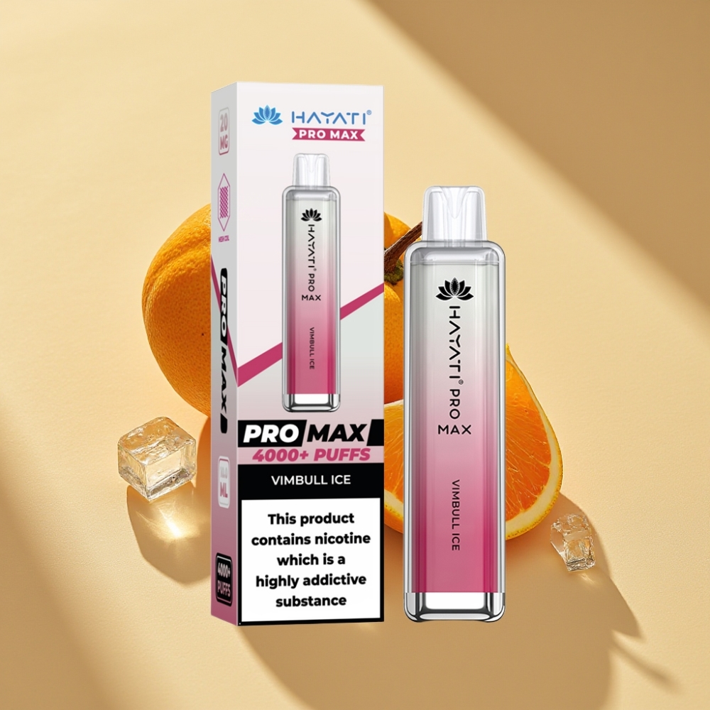 Hayati Pro Max 4000 Puffs Dual Mesh Rechargeable Disposable Vape Vimbull Ice