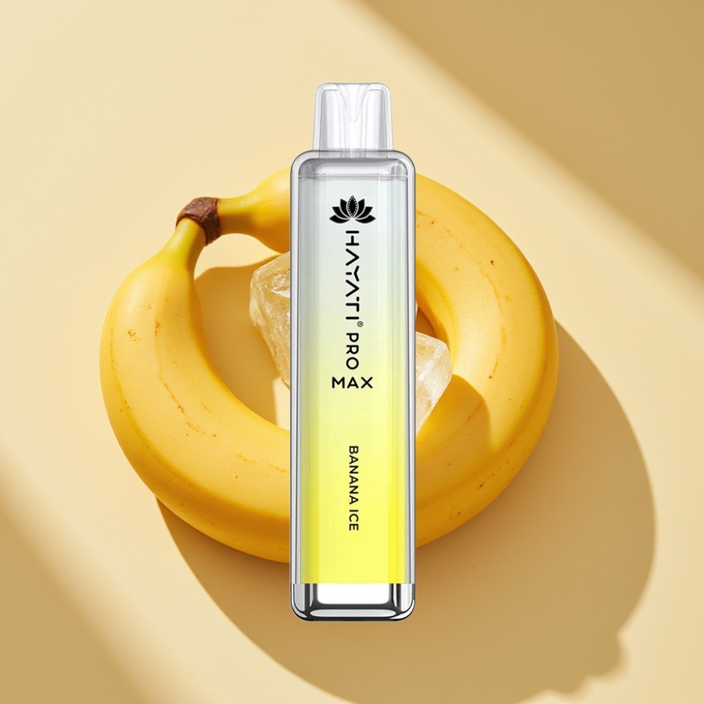 Hayati Pro Max 4000 Puffs Rechargeable Disposable Vape Banana Ice 2ml/10ml 1400mAh