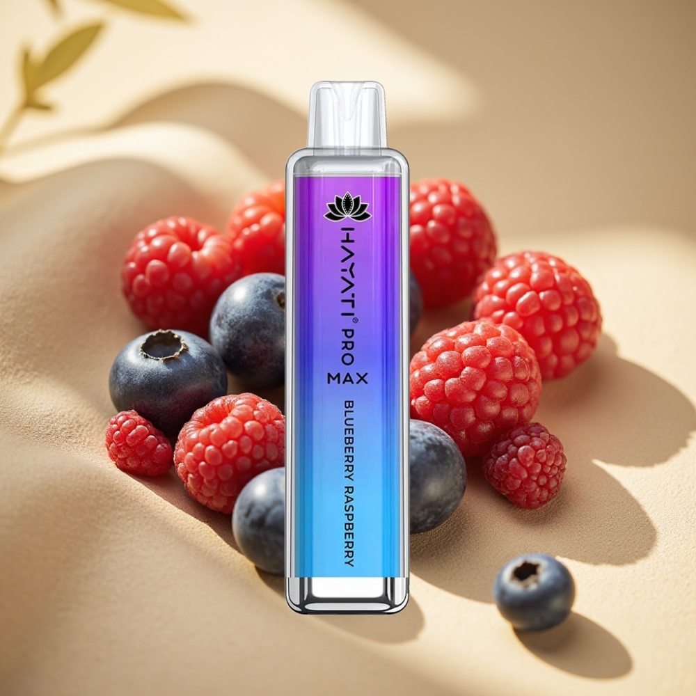 Hayati Pro Max 4000 Puffs Rechargeable Disposable Vape Blueberry Raspberry TPD-Compliant