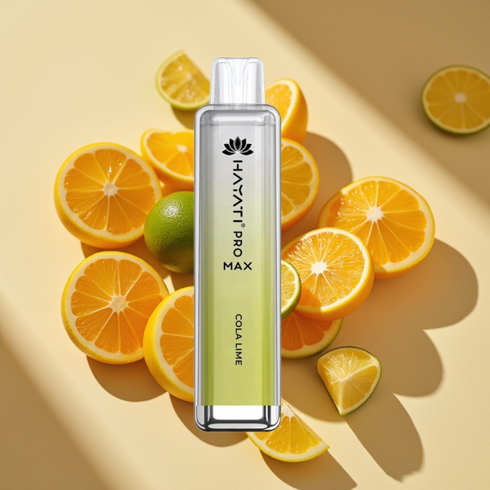 Hayati Pro Max 4000 Puffs Rechargeable Disposable Vape Cola Lime 2ml/10ml 1400mAh