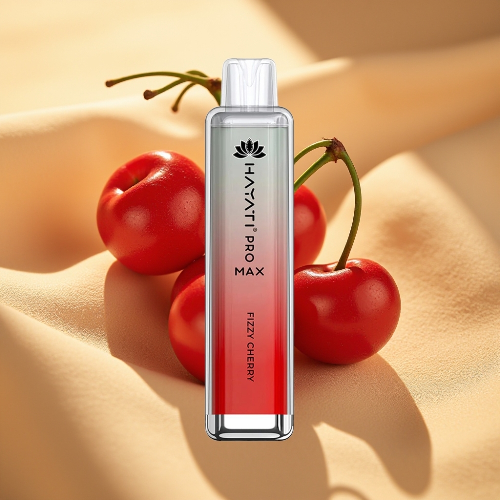 Hayati Pro Max 4000 Puffs Rechargeable Disposable Vape Fizzy Cherry 2ml/10ml 1400mAh