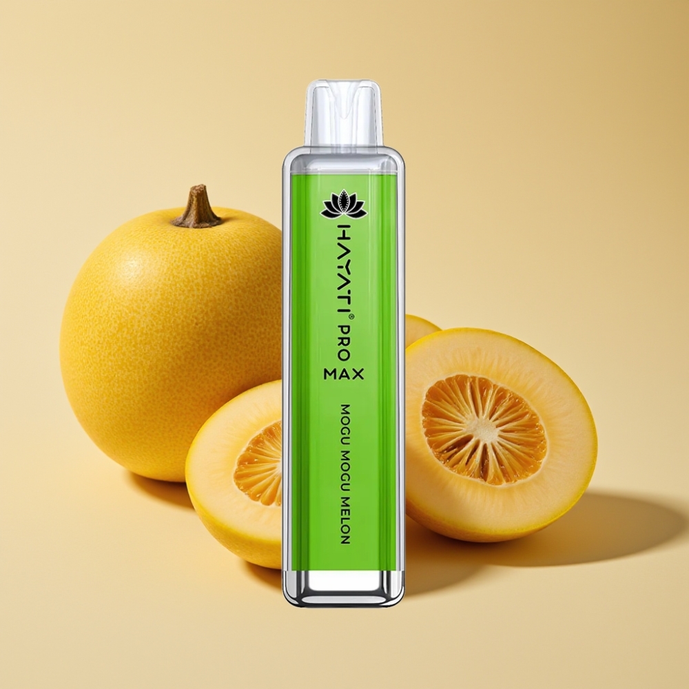 Hayati Pro Max 4000 Puffs Rechargeable Disposable Vape Mogu Mogu Melon
