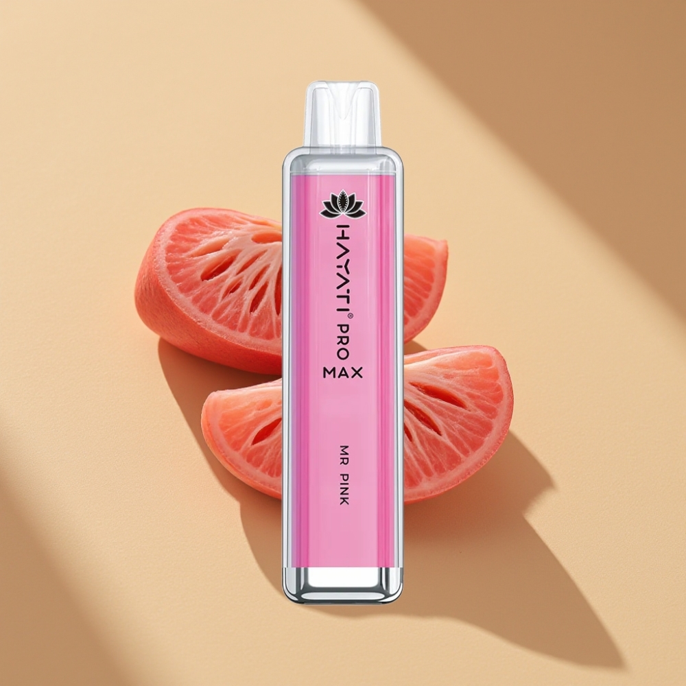 Hayati Pro Max 4000 Puffs Rechargeable Disposable Vape Mr Pink 5% Nicotine TPD
