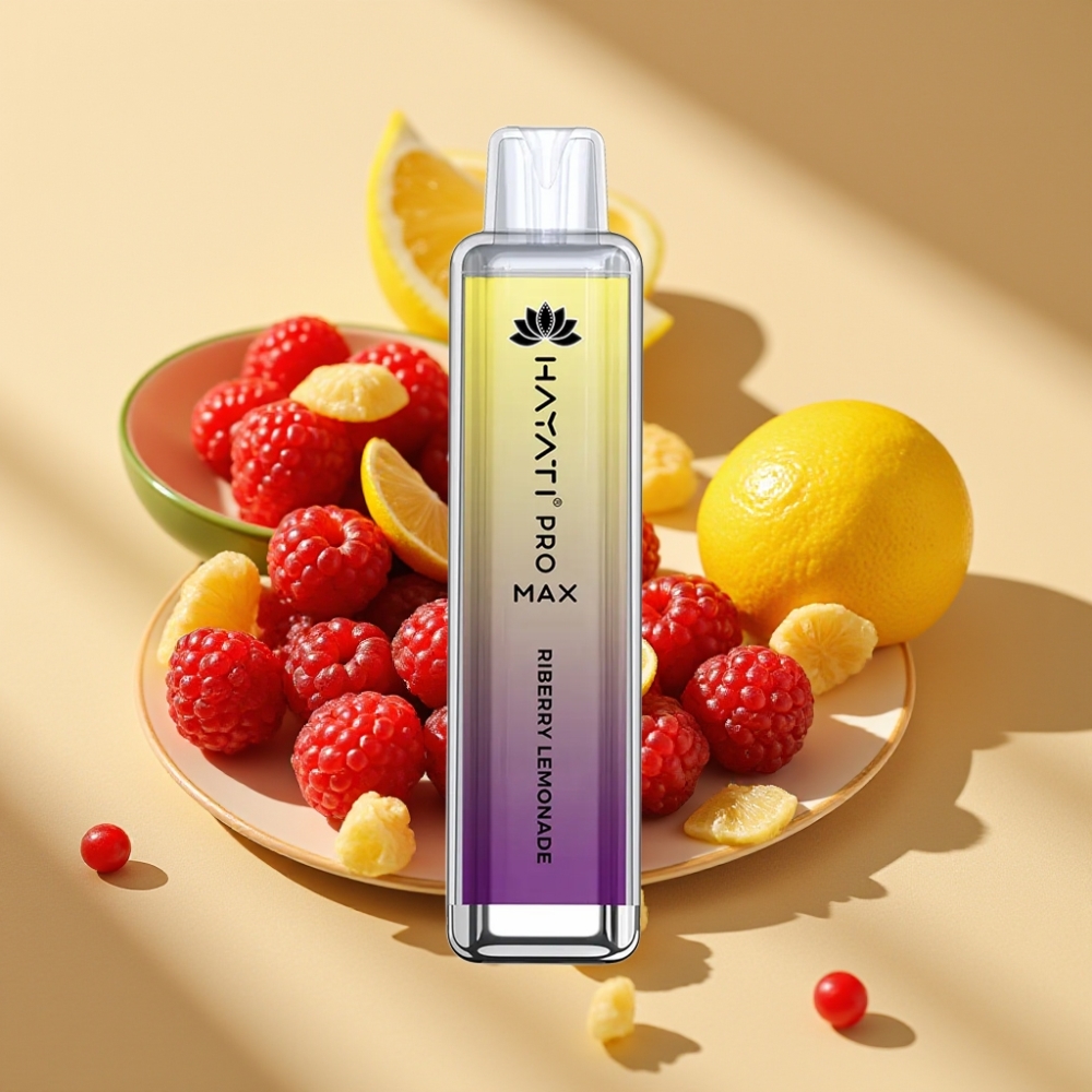 Hayati Pro Max 4000 Puffs Rechargeable Disposable Vape Riberry Lemonade 2ml/10ml 5%