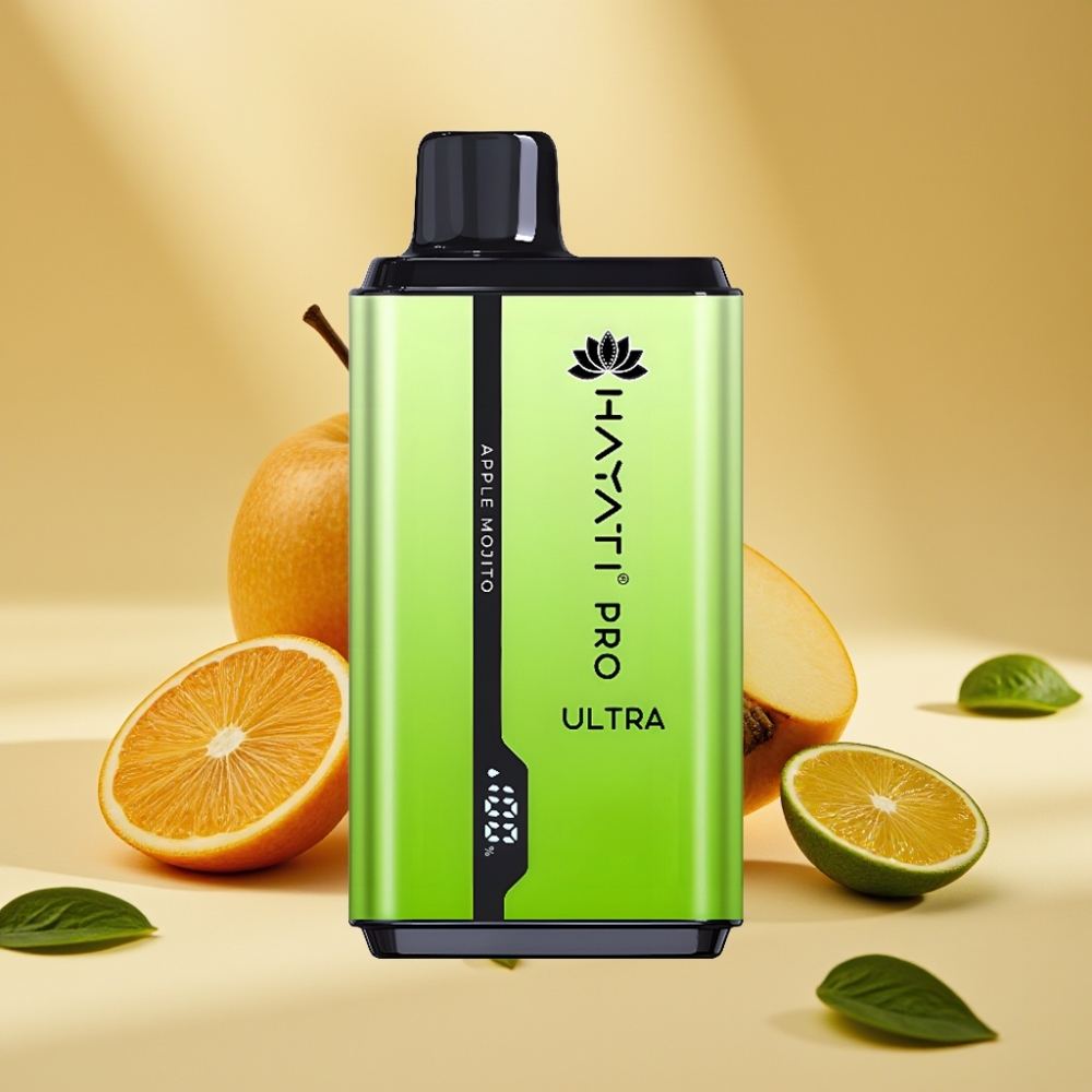 Hayati Pro Ultra 15000 Puffs 850mAh 24ml 2% Apple Mojito Disposable Vape