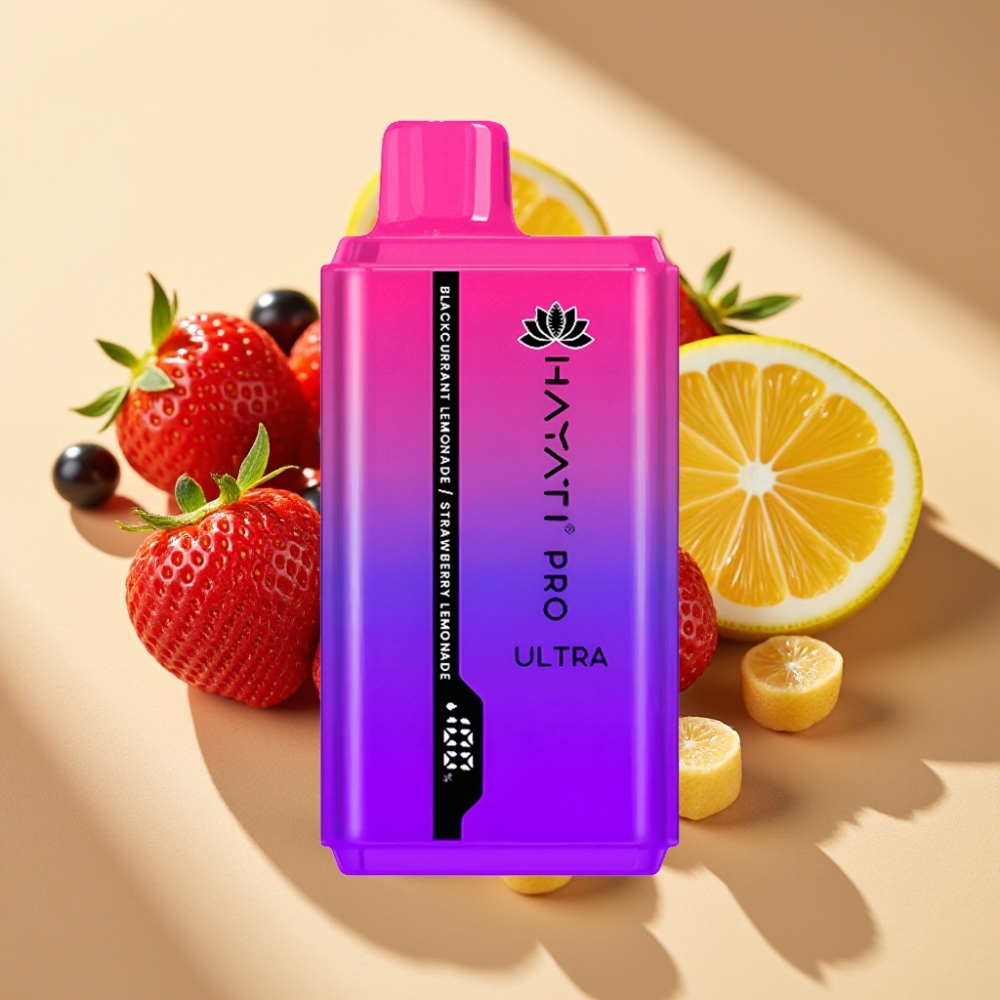 Hayati Pro Ultra 15000 Puffs 850mAh 24ml 2% Blackcurrant Lemonade Strawberry Lemonade