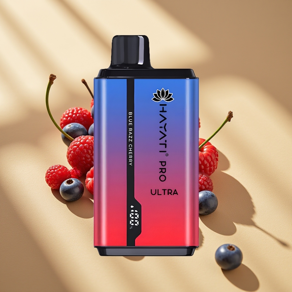 Hayati Pro Ultra 15000 Puffs 850mAh 24ml 2% Blue Razz Cherry