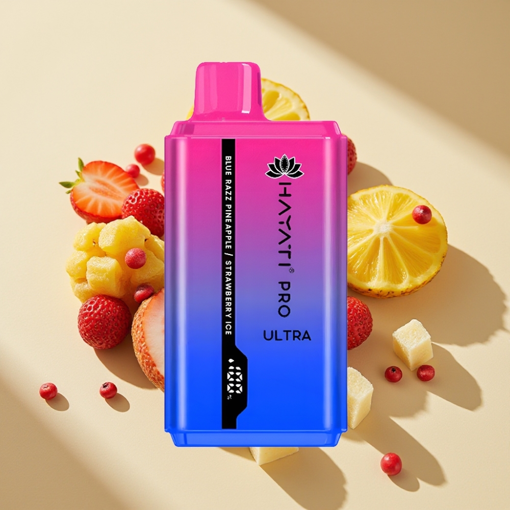 Hayati Pro Ultra 15000 Puffs 850mAh 24ml 2% Blue Razz Pineapple Strawberry Ice