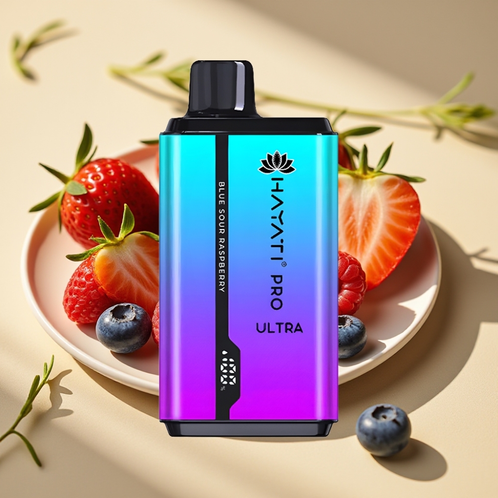 Hayati Pro Ultra 15000 Puffs 850mAh 24ml 2% Blueberny Straw Menthol Blueberry Raspberry Mentho