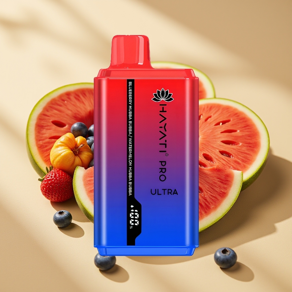 Hayati Pro Ultra 15000 Puffs 850mAh 24ml 2% Blueberry Hubba Bubba Watermelon Hubba Bubba