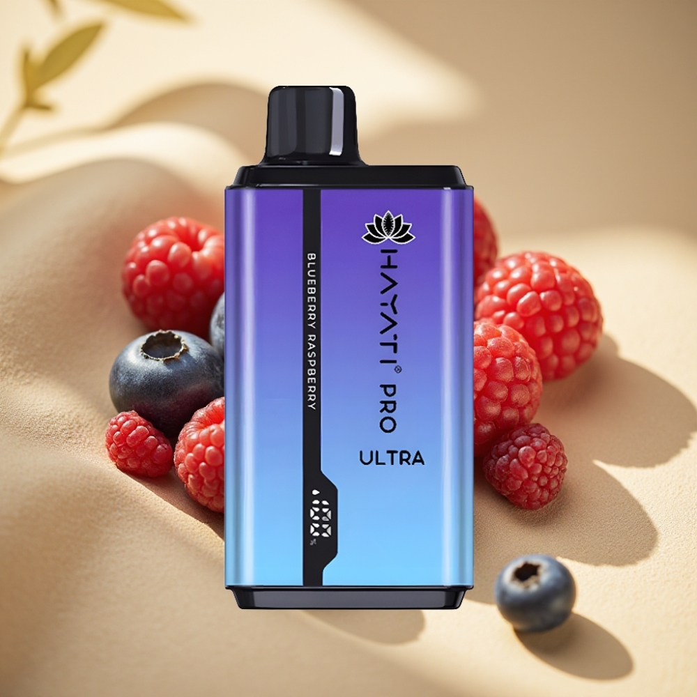 Hayati Pro Ultra 15000 Puffs 850mAh 24ml 2% Blueberry Raspberry