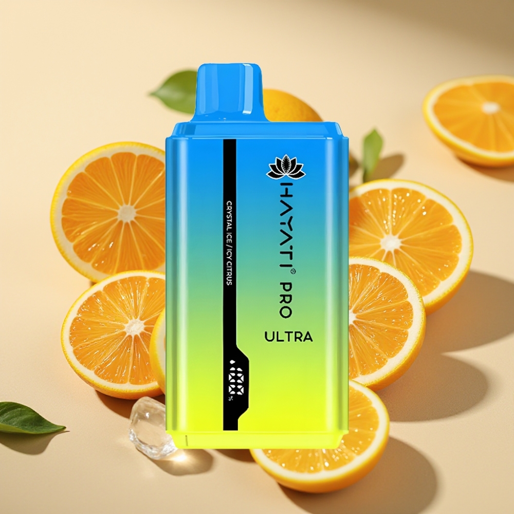 Hayati Pro Ultra 15000 Puffs 850mAh 24ml 2% Crystal Ice Icy Citrus