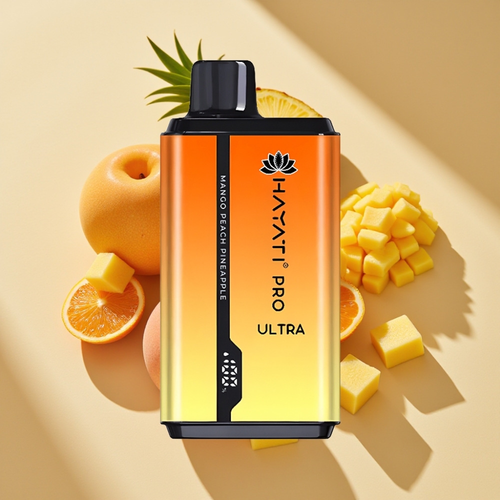 Hayati Pro Ultra 15000 Puffs 850mAh 24ml 2% Mango Peach Pineapple