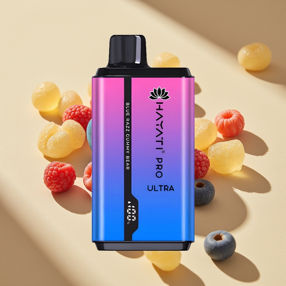 Hayati Pro Ultra 15000 Puffs 850mAh 2×12ml 2% Blue Razz Gummy Bear