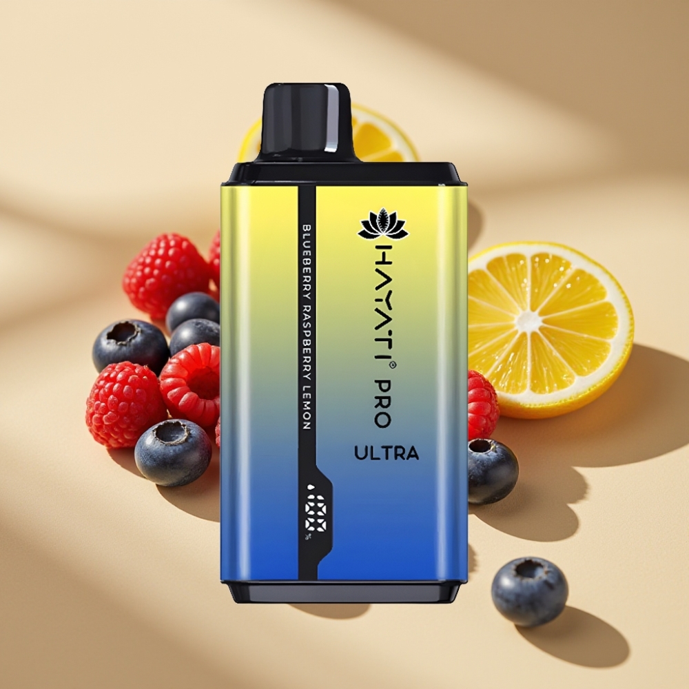 Hayati Pro Ultra 15000 Puffs 850mAh 2×12ml 2% Blueberry Raspberry Lemon